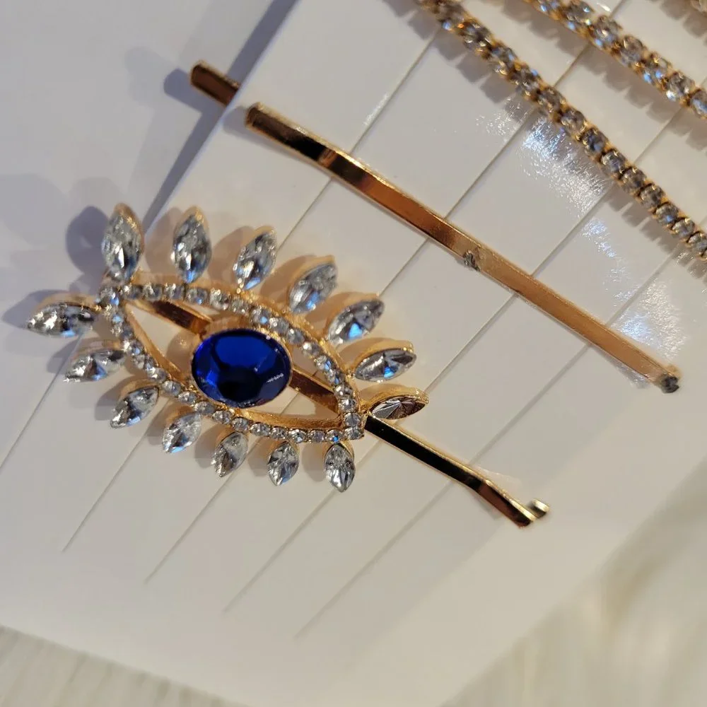 Forever 21 Set of 4 Evil Eye Themed Bobby Pins